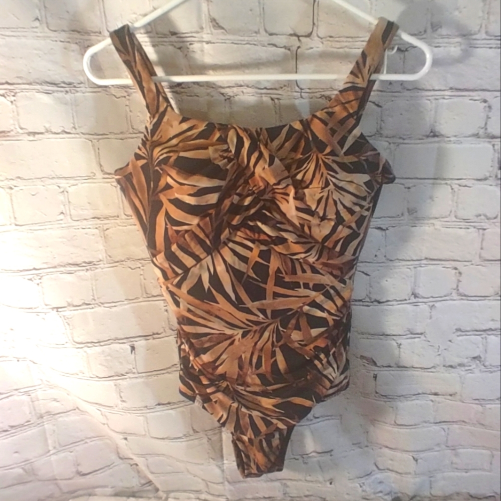 Lands' End Swim Safari Print One Piece 8DDD